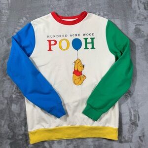 Winnie The Pooh Sweatshirt Hundred Acre Wood Colorblock Boxlunch Disney M